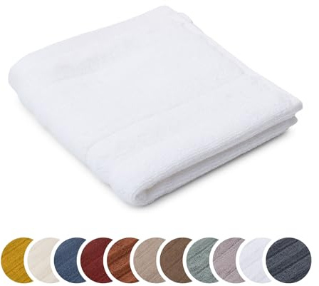liebling Seiftuch Luxus Bio Baumwolle, Serie Marseille, 770 gr. / m², 30 x 30 cm, Ökotex, 60 Grad, saugstark, schnelltrocknend, Farbe: weiß