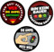 3 Stück Rotgrün Gelb Aufkleber,Φ 10 cm,Die Ampel Sticker,Die Ampel muss Weg,Geeignet für Alle Sauberen, Glatten Oberflächen,Karosserieaufkleber,Autoaufkleber,Auto Aufkleber Deutsche Version