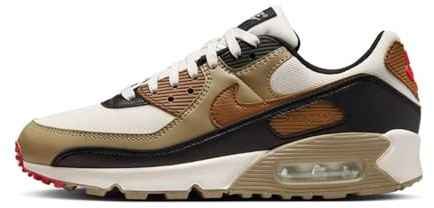 Nike DH8010-005 Nike Air Max 90 Damen Phantom/LT British TAN-Black-FIRE RED EU 39