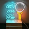 GLYOX Let's Par Tee Neon Schild,Golf Club Led Schild Wanddeko,Neon Sign für Sport Golf Shop Wohnzimmer Schlafzimmer Room Decor,Man Cave Gym Party Dekoration Neon Licht Geschenke für Männer Geburtstag