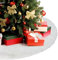 Weihnachtsbaum Decke, EDWINENE 36 Zoll Weiß Plüsch Tannenbaum Decke, Runde Kunstfell Christbaumdecke Teppich Weihnachtsschmuck für Weihnachten Baum Rock Deko(White fur)