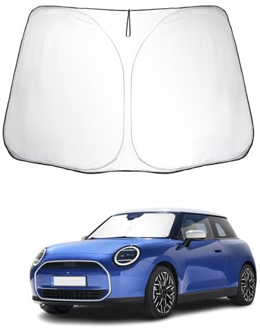 SKTU Parasol para Coche Compatible con Mini Cooper F55 F56 2015-2024 Parasoles Coche Delantero Plegable con Protección UV
