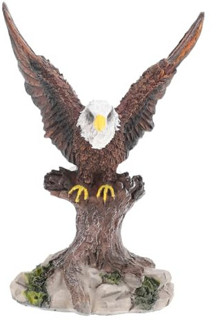 Yardenfun Lebendige Harz Adler Skulptur Garten Statue Outdoor Dekoration für Hof