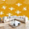 Wallpaper Photo Line Art Honeycomb Bee Mustard Yellow 300x210 cm Murals Wall Art Wallpaper 3D Photo Wall Mural Living Room Bedroom Luxury Art Wallpapers Papel Mural