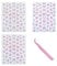 3 Butterfly Nail Stickers - Embossed & Shell Light Designs - DIY Nail Art