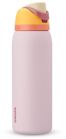 Owala FreeSip Insulated Stainless Steel Water Bottle with Straw for Sports and Travel, BPA-Free Sports Water Bottle, 40 oz, Candy Store