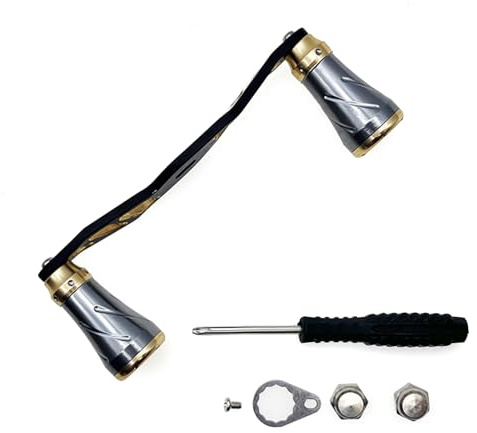 Baitcasting Schlepprolle Griff Wippe Aluminiumlegierung Angelrolle Griff Wassertropfen Spule Griff Einfache Installation
