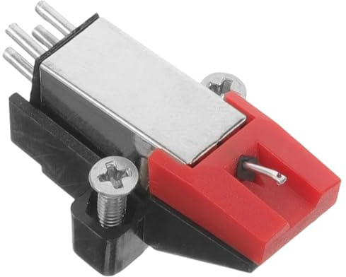 ibasenice Tonabnehmer für Plattenspieler mit Zuverlässiger Leistung Abs und Metall ohne Separate Kartusche für Klare Wiedergabe
