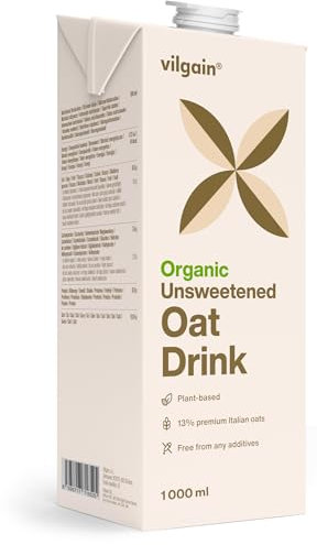 Vilgain Oat Drink Plant-based drink made from Italian oats, without additives, suitable for vegans and people with lactose intolerance, 1000ml