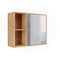 Vicco Armoire de Toilette Lucie, Bambou, 54x44.5cm avec Miroir