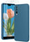 PuyaTeya 3 in 1 Hülle für Huawei p20 pro, mit 2 Stück 9H Panzerglas Premium Liquid Silikon Hülle, mit 4-Layer stoßfeste abriebfestes, Soft Mikrofaserfutter Kratzfes Schutzhülle (bei Nacht Blue)