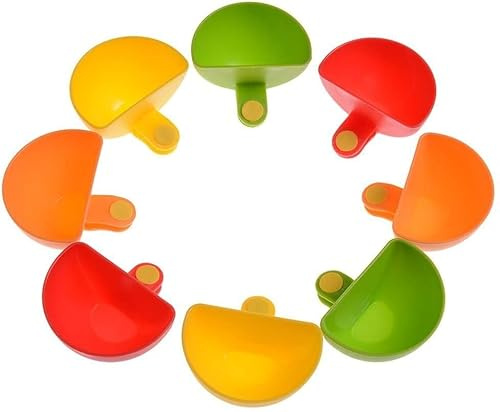 EHOTER Dip Clip Bowl Holder Colorful Table Bowls Clip-on Dip Holders for Tomato Sauce Salt Vinegar Sugar Spices Dip Bowl Party Ware (8PCS)