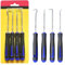 4-teiliges Haken Set – Simmerring Werkzeug zum Entfernen von Dichtungen, O-Ringen und Clips, Aus Chrom-Vanadium-Stahl mit Rutschfestem Griff – Für Auto, Werkstatt und Haushalt