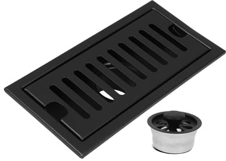 HOMSFOU Edelstahl Bodenabflusssieb Für Duschablauf Duschablaufwanne Mit Haarsieb Badezimmerzubehör Bodenablaufabdeckung Effizienter Wasserablauf Geruchsneutralisierend