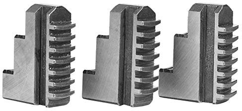 Lathe Chuck, 3 Pcs K11-125 External Jaw Lathe Chuck Jaws Metal 5in 20CrMnTi Self Centering for Metalworking Tools