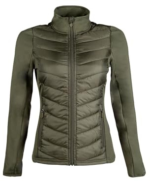 HKM Kinder Prag Style Nylon Jacke, Olivgrün, 164