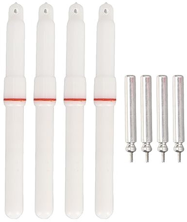 Resefinem 4pcs Fischerei Glow Sticks ABS LED Float Stabspitze Luminöse helle Sticks mit Batterie für dunkle Nachtfischen konstant auf rotem leichten langlebigen ausgezeichneten (Steady On Green)