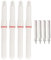 Resefinem 4pcs Fischerei Glow Sticks ABS LED Float Stabspitze Luminöse helle Sticks mit Batterie für dunkle Nachtfischen konstant auf rotem leichten langlebigen ausgezeichneten (Steady On Green)