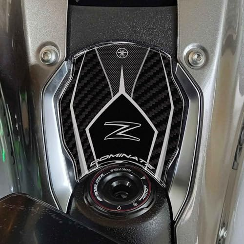 LABELBIKE 3D Motorradschlüsselaufkleber kompatibel mit Kawasaki | Z900 2025, Zündharzschutz, Kratzfest, Dekor, Grau
