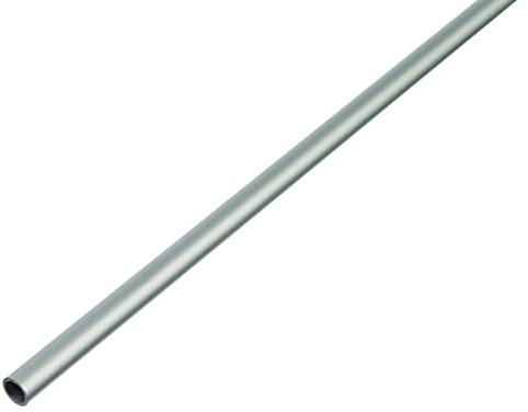 GAH-Alberts Tube rond - aluminium, couleur argent, anodisée, 1000 x 30 x 2 mm
