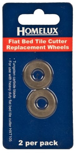 2 x Homelux Tile Cutter Replacement Wheels - Flat Bed - HXT 204