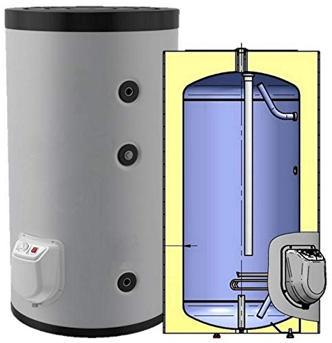 Elektrospeicher, Standspeicher, Warmwasserspeicher leistungsstarker Boiler mit 3 kW Heizleistung und Zirkulationsanschluß in der Größe 150 L Liter