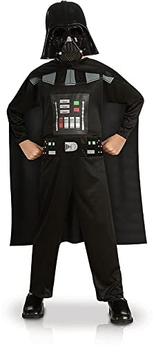 RUBIE'S ST-881660M Déguisement Entrée de Gamme Dark Vador (Enfant) - Taille 5-6 ANS Star Wars Kostüm, Schwarz, M-5 à 6 ans-105 à 116 cm