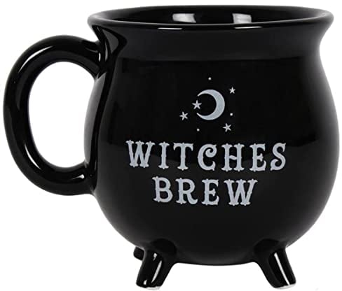 something different Witches Brew, Steinzeug, Kesselbecher, Schwarz, Einheitsgröße (1er Pack)