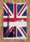 ABAKUHAUS Union Jack Teppich, Land Kultur Alt, Flachgewebe Deko-Teppiche für das Wohn-,Schlaf-, und Essenszimmer, 120 x 180 cm, Blau Rot
