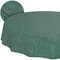 Tischdecke abwaschbar Wachstuch Wachstuchtischdecke Gartentischdecke Leinen-Optik Pflegeleicht Wasserabweisend 120 x 120 cm (Rund) Grün mit Saum