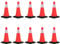 vidaXL 10x Cônes de Signalisation Réfléchissants à Base Lourde Cônes de Marque Cônes d'Avertissement Chantiers de Construction 50 cm