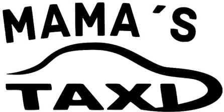 Mama's Taxi Aufkleber Familie Fahrdienst Führerschein Lustig Party Taxi 20x10cm in 21 Farben