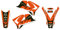 BLACKBIRD Aufkleber für Motocross Enduro Cross kompatibel mit KTM EXC/EXC F 2005-2007 - SX/Sxf 2005-2006 Set Grafik