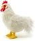 Uni-Toys - Hahn weiß - 37 cm (Höhe) - Plüsch-Huhn, Gockel, Vogel - Plüschtier, Kuscheltier