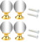 HOMSFOU 4 Sets Kristall-Schrankknäufe aus Glas mit Diamanten, Türgriff, Schubladenknäufe, Kommoden, Griffe für Zuhause, Küche, Büro