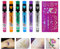 HASAIKA® Tattoo Stifte Kinder, Tattoo Gelstifte mit 6 Glitzerfarben Kinder Glitzer Gelstifte geeignet für Jungen Mädchen Partys