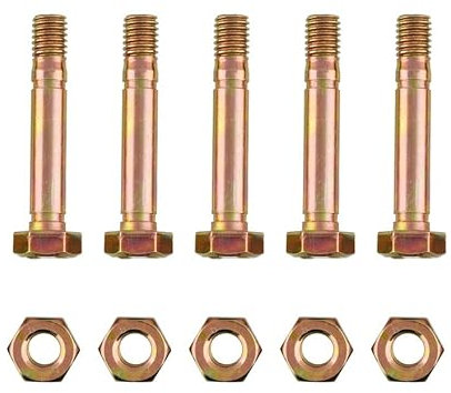 5 Sets Scherbolzen und Mutter für Rotary 5575 passend für Ariens 52100100 Länge 5,1 cm