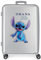 Disney 100 Stitch Mittelgroßer Koffer, Grau, 48 x 70 x 26 cm, starres ABS, integrierter TSA-Verschluss, 81 l, 2 kg, 4 Doppelräder