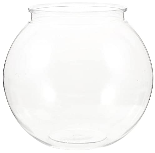 Fish Bowl Globe Clear Bubble Bowl Plastic Small Fish Tank Clear Bubble Planter Terrarium Fish Bowls Unbreakable Goldfish Pot Round Aquarium Bowls for Home Office Decorations