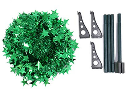 SOVORM Tinsel Albero di Natale Pop-up,Matita Artificiale Pieghevole di Facile Montaggio Albero Sottile di Natale con Paillettes Lucide per la Decorazione Domestica-Verde 5ft (150cm) The New