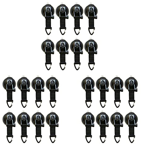 NIEI 24 Stück Saugnapf Sicherungs Festbinden, Camping Plane Als Auto Seiten Markise