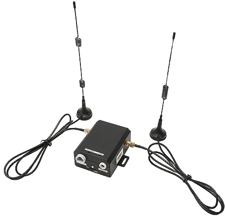 Fockety Industrieller 4G LTE Router, 150Mbps WiFi Router mit SIM Karten Slot, 2 Externe Antennen, Cellular Wireless Modem Router in Asien, Südostasien, Afrika, Mittlerer Osten (EU-Stecker)