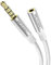 MOSWAG Cable de extensión TRRS 3.5mm de largo 10M Cable para auriculares 4 polos Cable de audio macho-hembra Cable de nailon trenzado Compatible para radios de coche, teléfonos, tabletas