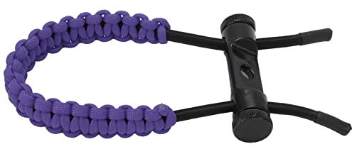 Élingues de Poignet D'arc à Poulies, Corde de Cordon de Dragonne Durable Réglable, Tresse de Dragonne de Chasse pour L'exercice D'entraînement, élingues de Poignet D'arc de Tir à L'arc(Violet)