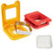 Adorila 2 Pack Sandwich Cutter and Sealer, DIY Decruster Sandwiches, Uncrustables Sandwich Maker for Kids Boys Girls Lunch Bento Box (Red, Yellow)