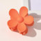 1 pince à cheveux en forme de fleur pour femme - En plastique antidérapant - Pour femme et fille - Pour un port quotidien - Orange