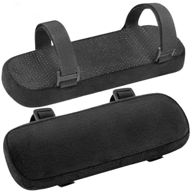 Pack de 2 reposabrazos para sillas, Almohadillas para reposabrazos de sillas Gaming, con Almohadillas para reposabrazos de Espuma viscoelástica, para aliviar la presión del Codo y el antebrazo