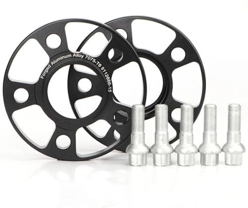 Spurverbreiterungen 2 Stück Für Magotan Für Scirocco Für Cc Für Golf 4,6,7 Für Käfer 15/20MM Spurverbreiterungsadapter PCD 5X100/ 5X112 CB = 57,1MM ID = Außendurchmesser Distanzscheibe Räder (Farbe :