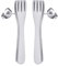 Tiny Little Fork Earring Stainless Steel Minimalistic Small Fork Stud Earrings for Women Men Dainty Geometric Jewelry Gift (silver)