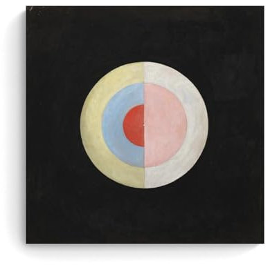 Hilma Af Klint Malerwerke, Poster, Wandkunst, Schlafzimmerdruck, Heimdekoration, Leinwandbild, Gemälde, 70 x 70 cm